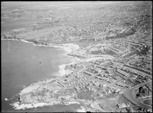 Aerial view of Nelson Bay, Bronte, Sydney, ca. 1935 [picture] / E.W. Searle