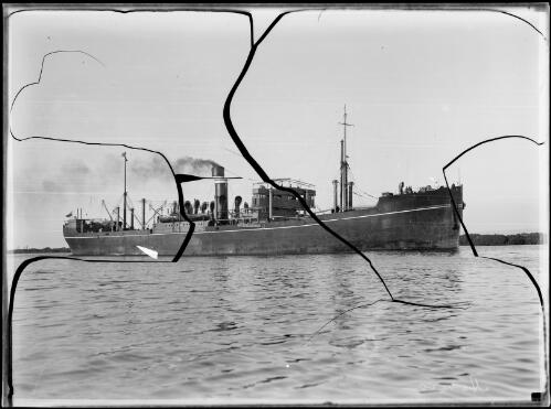 Cargo vessel Nowra, Sydney Harbour, ca. 1935 [picture] / E.W. Searle