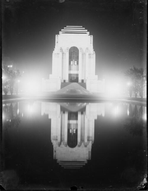 ANZAC Memorial, Hyde Park, Sydney, ca. 1930 [picture] / E.W. Searle
