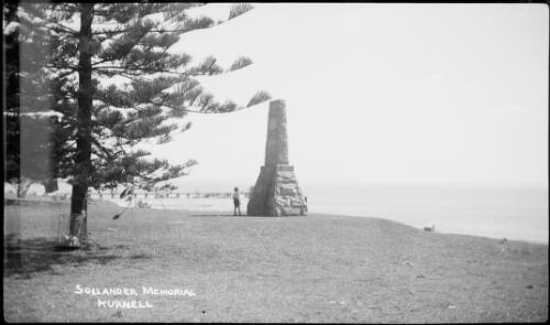 Solander Memorial, Kurnell, Botany Bay, New South Wales, ca. 1935 [picture] / E.W. Searle