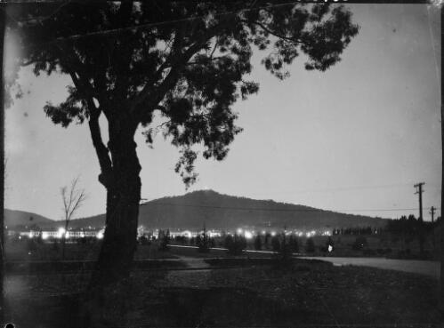 Civic in the distance and Black Mountain beyond, Canberra, ca. 1949 [picture] / E.W. Searle