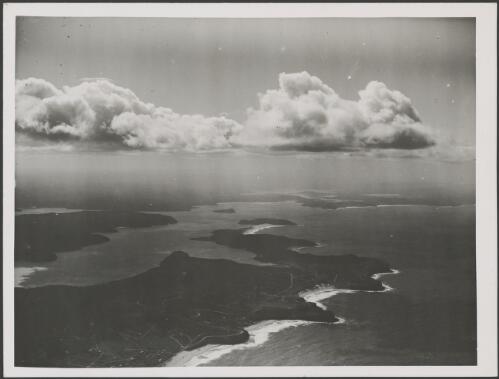 Aerial view from the south of Broken Bay, New South Wales, ca. 1935, 2 [picture] / E.W. Searle