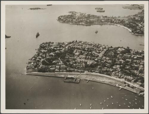 Aerial view of Darling Point, Sydney Harbour, ca. 1935, 1 [picture] / E.W. Searle