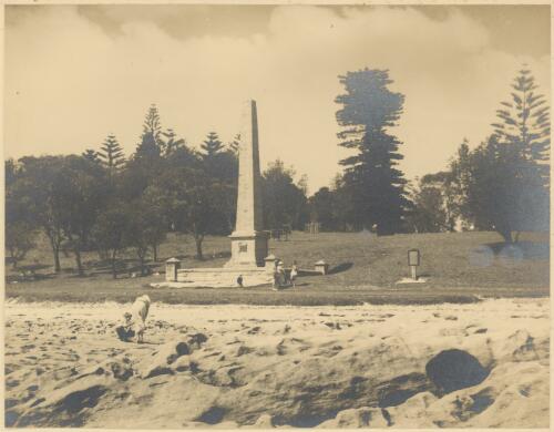 Captain Cook's landing monument, Kurnell, Botany Bay, New South Wales, ca. 1935, 1 [picture] / E.W. Searle