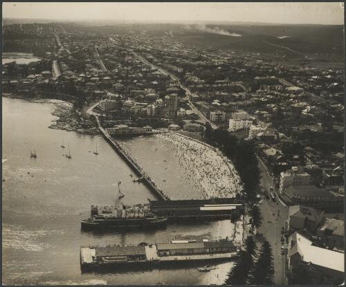 Aerial view of Manly Cove, Sydney Harbour, ca. 1939, 2 [picture] / E.W. Searle