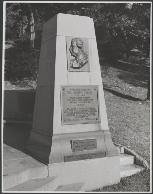 Sir Joseph Banks Memorial, Kurnell, Sydney, ca. 1950 [picture] / E.W. Searle