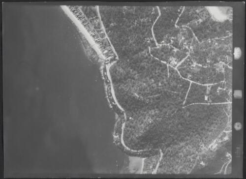 Part of mosaic used to create an aerial view of Palm Beach, Broken Bay, New South Wales, ca. 1939, 5 [picture] / E.W. Searle