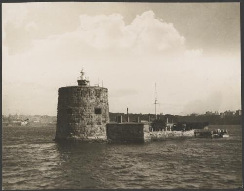 Fort Denison from the north, Sydney Harbour, ca. 1935 [picture] / E.W. Searle