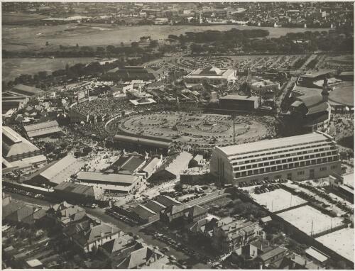 Aerial view of the Royal Easter Show, Moore Park, Sydney, ca. 1935, 2 [picture] / E.W. Searle