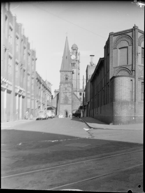 Christ Church St. Laurence Anglican Church, George Street, Sydney, ca. 1945, 2 [picture] / E.W. Searle