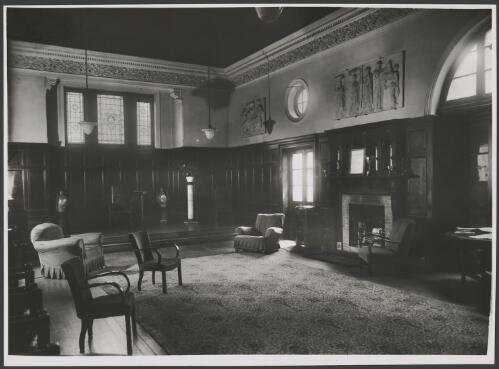 Interior view of a sitting room, University of Sydney, Camperdown, Sydney, ca. 1935 [picture] / E.W. Searle