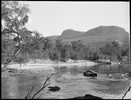 River near Barrallier Crossing, Wollondilly River, New South Wales, ca. 1945, 2 [picture] / E.W. Searle