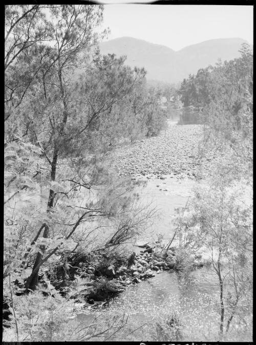 River near Barrallier Crossing, Wollondilly River, New South Wales, ca. 1945, 7 [picture] / E.W. Searle