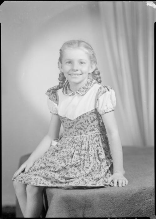 Portrait of a young girl, Australia , ca. 1945, 2 [picture] / E.W. Searle