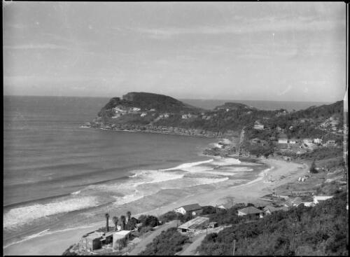 Hilltop view of a beach and settlement, Australia, ca. 1935, 3 [picture] / E.W. Searle
