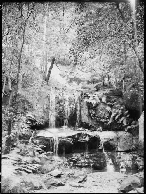Waterfall and a rock pool, Australia, ca. 1935, 3 [picture] / E.W. Searle
