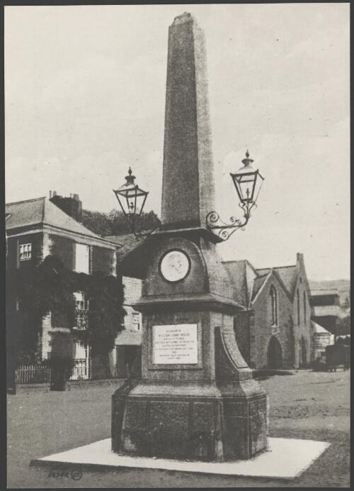 Monument to William John Wills, Totnes, Devon, United Kingdom, ca. 1910 [picture]