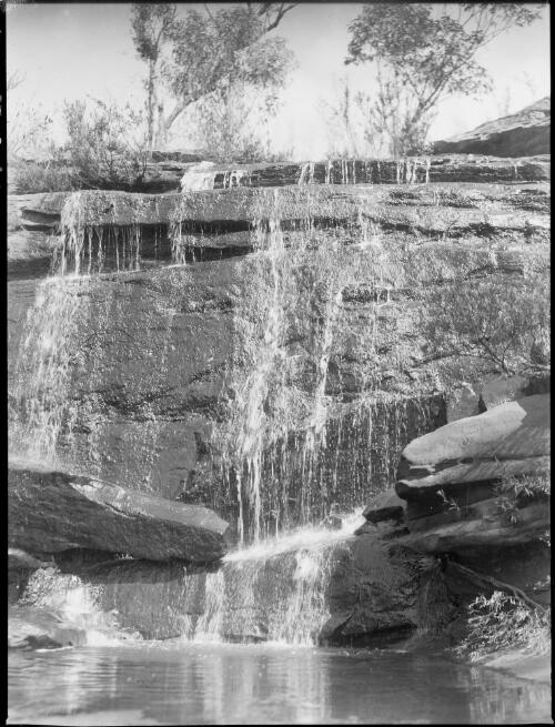 Waterfall, Oxford Falls, Sydney, 1945, 2 [picture] / E.W. Searle