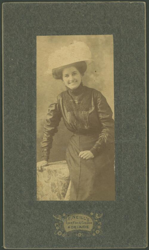Portrait of Maria Searle, Tasmania, 1909,2 [picture] / E.W. Searle