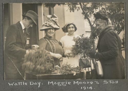 Wattle Day, Maggie Moore's stall, Tasmania, 1914 [picture]