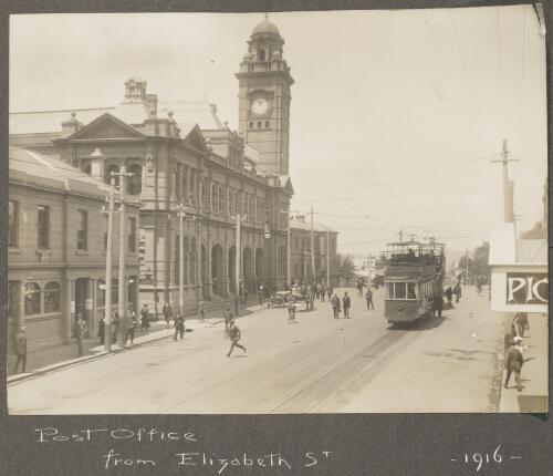 Post Office from Elizabeth St, [Hobart, Tasmania] 1916 [picture]