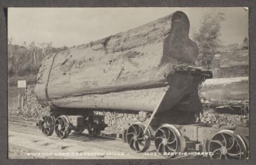 A wagon load, Geeveston mills [Tasmania] [picture]