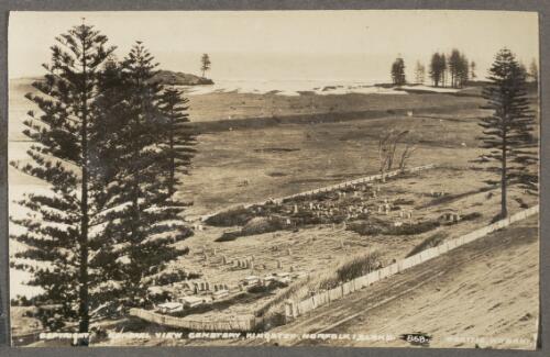 General view cemetery, Kingston, Norfolk Island [picture]