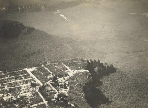 Katoomba and the Three Sisters, New South Wales, 1 [picture] / E.W. Searle