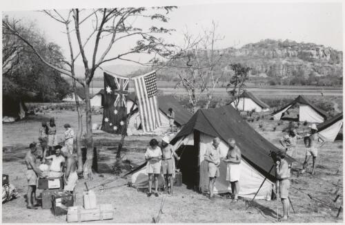 Our camp and personnel at Oenpelli, October 1948 [picture]