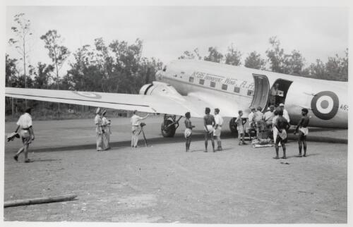 Our DC-3 transport RAAF moving us from Yirrikala to Darwin, September 1948 [picture] / Frank M. Setzler