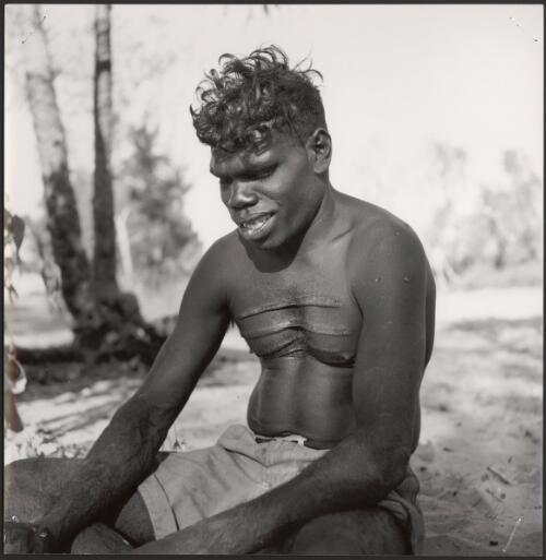 Photograph of a native man, Northern Territory, Arnhem Land, 1948 [picture] / Frank M. Setzler
