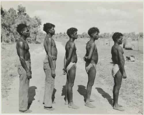 Our five workmen, Milingimbi Island, Northern Territory, August 1948 [picture] / Frank M. Setzler