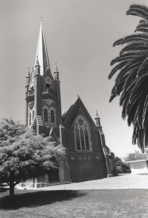 Saint Mary's Church (1865), Hare Street. Echuca, 1994 [picture] / photography by Raymond de Berquelle