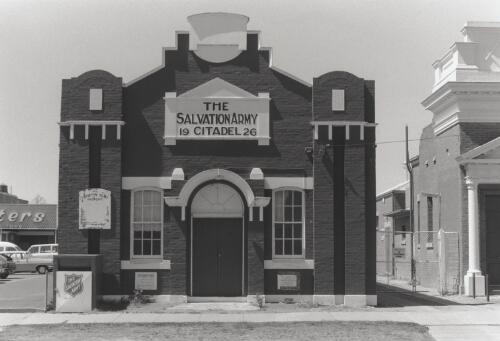 The Salvation Army Citadel (1926), High Street. Echuca, 1994 [picture] / photography by Raymond de Berquelle