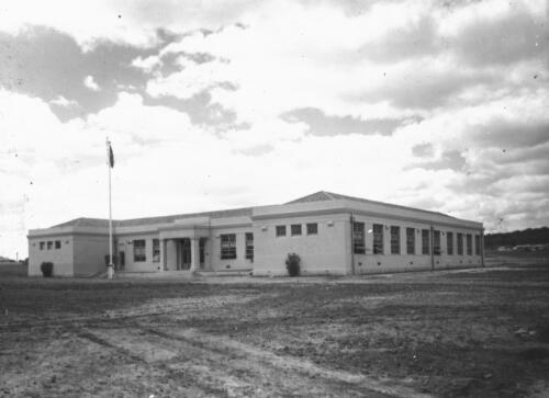 Ainslie Public School, Ainslie, Canberra, ca. 1927 [transparency] / A.E. Bruce