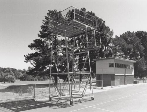 Volunteer Firefighters building and practice ground, Yallourn. 1994 [picture] / John Werrett
