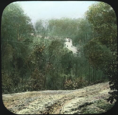 Bunga crossing on the coach track from Cunninghame to Lake Tyers [transparency] : a lantern slide from John Flynn's missionary days in Gippsland 1906-7 / John Flynn