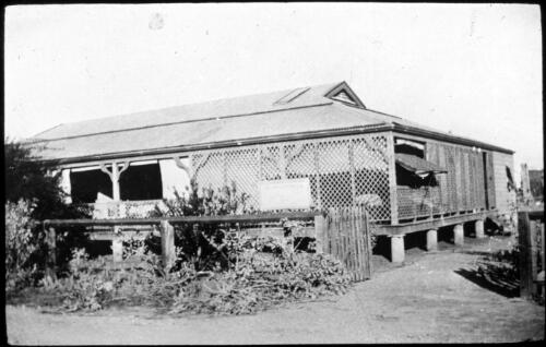 Australian Inland Mission, Port Hedland [W.A] [transparency] : taken on a survey trip undertaken in 1927 by Rev. J.A. Barber and Dr. George Simpson for the Flying Doctor Scheme