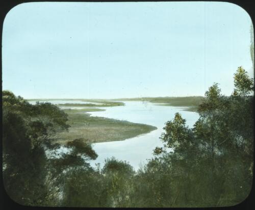 G. lakes from J's point [i.e. Gippsland Lakes from Jemmy's Point] [transparency] : a lantern slide from John Flynn's missionary days in Gippsland 1906-7 / John Flynn