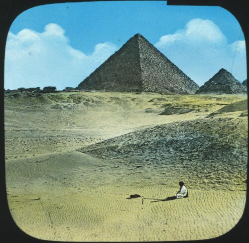 The third and fifth pyramids of Jeezeh [i.e. Giza] [transparency] / by Prof. Piazzi Smyth