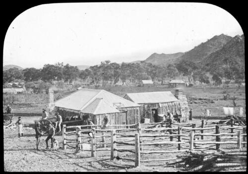 Slicurry? Rock Valley, Australia, 1876 [transparency] : lantern slide used by Rev. F.H. Paterson, north South Australia / [John Flynn?]