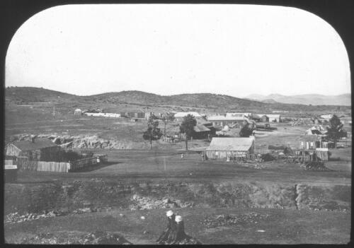 Blinman, South Australia, 1876 [transparency] : lantern slide used by Rev. F.H. Paterson, north South Australia / [John Flynn?]