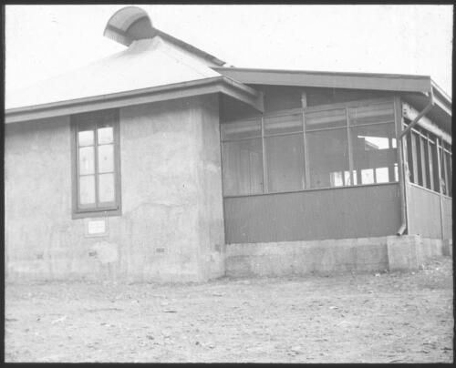 Amy Fairfax Ward, Mitchell Home, Beltana, South Australia [transparency] : part of South Australian and other AIM [Australian Inland Mission] scenes used by Rev. F.H. Patterson