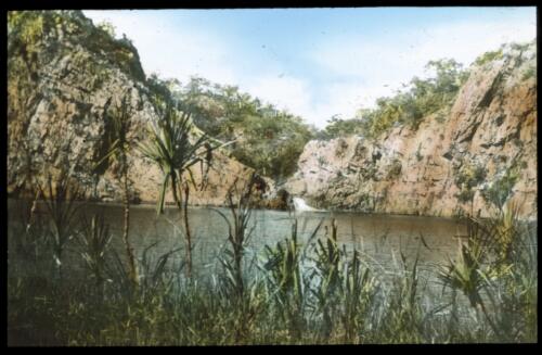 Brocks Creek, Northern Territory [transparency] : a lantern slide used for publicity in South Australia / [John Flynn]