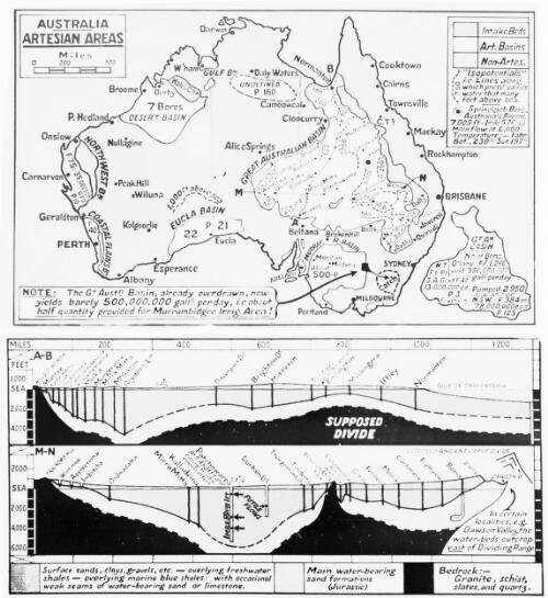 [Map of] Australia, Artesian areas [picture]
