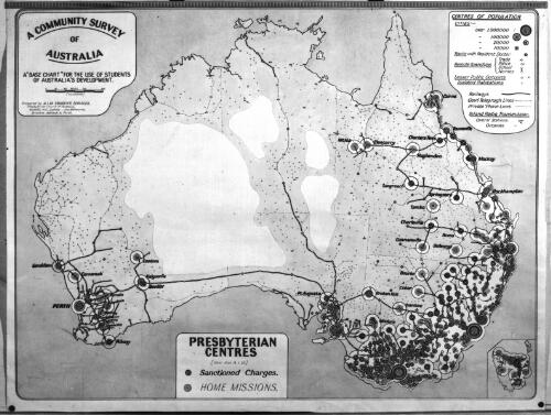 A community survey of Australia [picture] : Presbyterian centres (other than A.I.M.) / prepared by A.I.M. Frontier Services