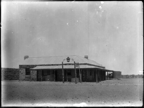 Stone building, [1] [picture] : an image used by the Australian Inland Mission at Dunbar, Cape York / [John Flynn?]