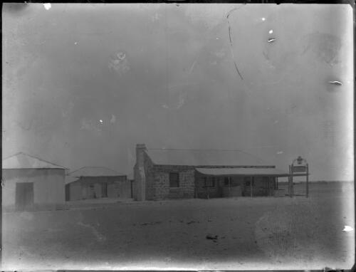 Stone building, [2] [picture] : an image used by the Australian Inland Mission at Dunbar, Cape York / [John Flynn?]