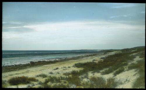 View of the N.W. Coast [transparency] : a lantern slide used by John Flynn in lectures / [John Flynn]