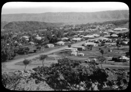 Alice Springs, Northern Territory [transparency] : part of mixed selection of lantern slides and negatives from John Flynn's teaching days in Gippsland, and early AIM [Australian Inland Mission] activities / John Flynn